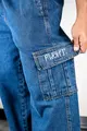 Calça Cargo Sarja Flagrante Base Reta