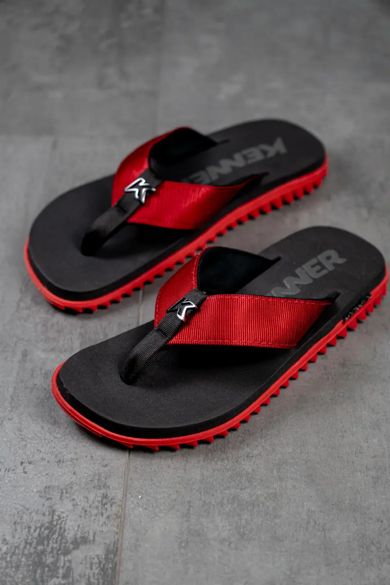 Sandália Kenner Original Kivah Preto Vermelho