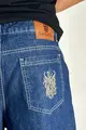 Calça Jeans Flagrantes Tradicional Bolso Bordado