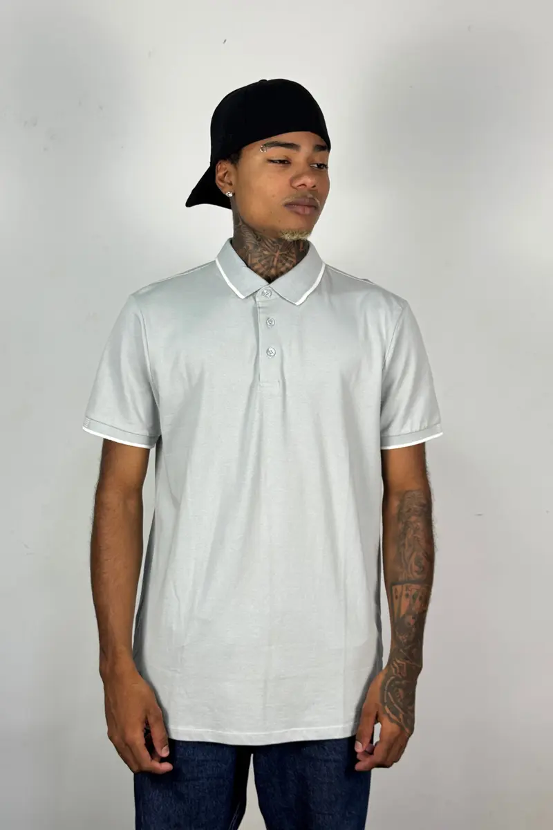 Camiseta Polo Masc Pk Alg