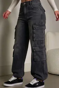 Calça Cargo Feminina Wid Leg